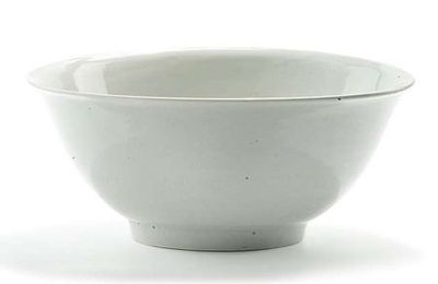 A finely engraved white Phoenix Bowl, China, Jiajing six-character mark and of the period. 