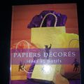 LOT 100 / livre "papiers décorés idées et motifs"