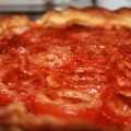 Tarte chorizo, tomates et poivron 