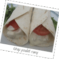 Wrap au poulet curry (5pp)