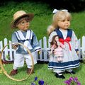 Enfants sages du passé : cousine Antje est arrivée pour les vacances.