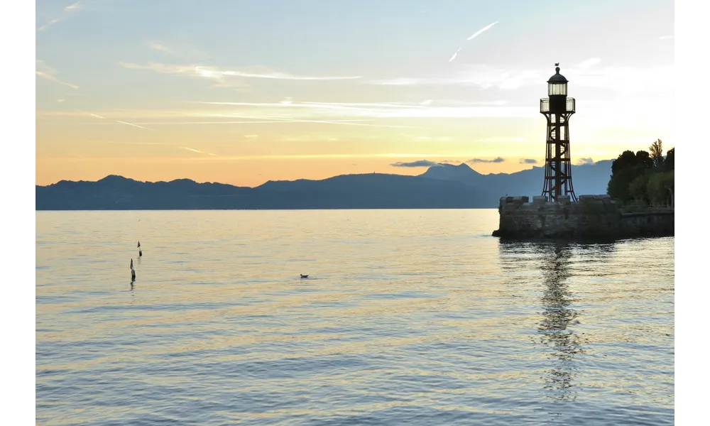 Matin calme sur le Léman