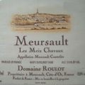 Meursault Meix Chavaux 2004 de chez Guy Roulot (Guillaume)