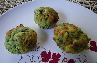 *** Muffins aux épinards et 3 fromages ***