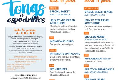 Tongs et espadrilles - 13 juillet 16h - Mondeville