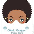 Gloria Gaynor paper mask!! Viva Disco, Viva Carnival!