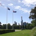 Melbourne vu d'un mémorial