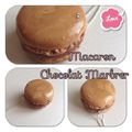 Sautoir Macaron Chocolat Marbré