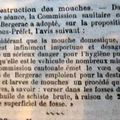 1909 : L'ENNEMI ... C'EST LA MOUCHE .......