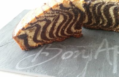 Gâteau zébré / Zebra cake 