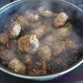 boulettes de viande pour le repas de dimanche