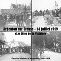 Fêtes de la Victoire, le 14 juillet 1919 à Argenton et Clion