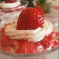 Coupe de fraises biscuitée