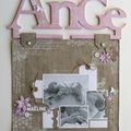 page sur cintre "mon petit ange"