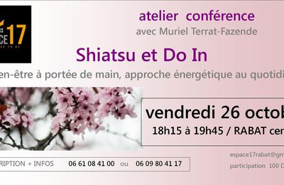 shiatsu et Do In, conférence atelier à Rabat