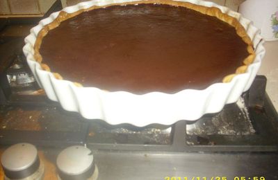 Tarte au chocolat .