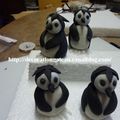 Pingouins en pâte à sucre 