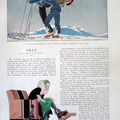 Ski rene vincent illustration ancienne sp35