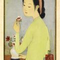 Deux peintures sur soie encadrées, Mai Thu (1906-1980)