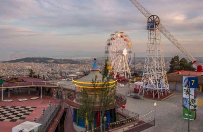 Le parc d'attractions Tibidabo à Barcelone