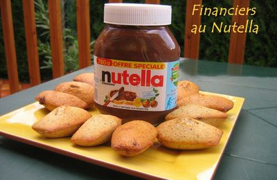 FINANCIERS AUX NOISETTES, SURPRISE AU NUTELLA