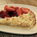 Tarte - crumble à la rhubarbe