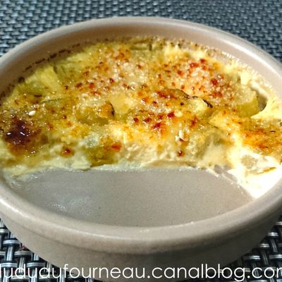 Crème brûlée à la rhubarbe