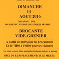 Vide grenier des locataires festifs