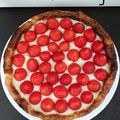 Tarte aux fraises allégée