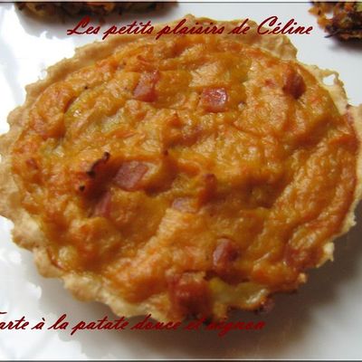 Tarte à la patate douce et curry