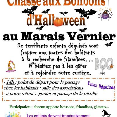 Chasse aux Bonbons d'Halloween le 30/10/2019