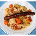 Tajine poulet merguez