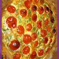 Clafoutis aux tomates cerises