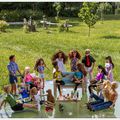 Salon de jardin et réunion de famille 