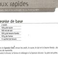 Recette - Gâteaux Rapides