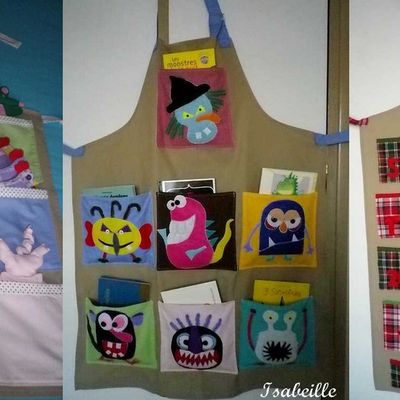 Tablier/poches à pois