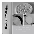 DIY Décoration murale en argile - Phases de la Lune