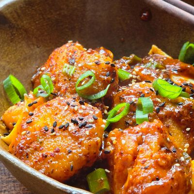 {Recette} Rice cakes au gochujang