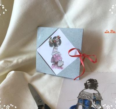 Petit carnet et broderie