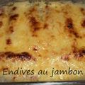 Endives au jambon gratinées