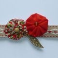 BRACELET TISSU LIBERTY ROUGE