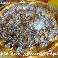 Tarte amandine aux pommes râpées