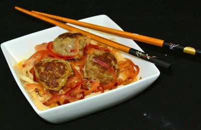 Curry de boulettes de boeuf aux oignons