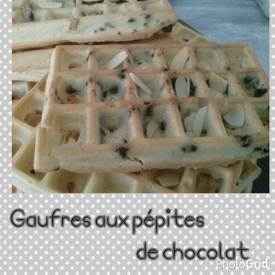 Gaufres aux pépites de chocolat