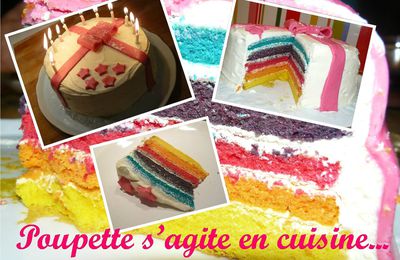 Gâteau magic colors...