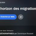Geo : A l’horizon des migrations