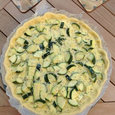 Tarte courgette et fromage frais
