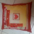 coussin en log cabin