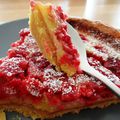 Tarte aux groseilles et framboises