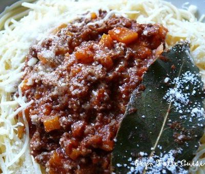 Spaghettis à la Bolognaise